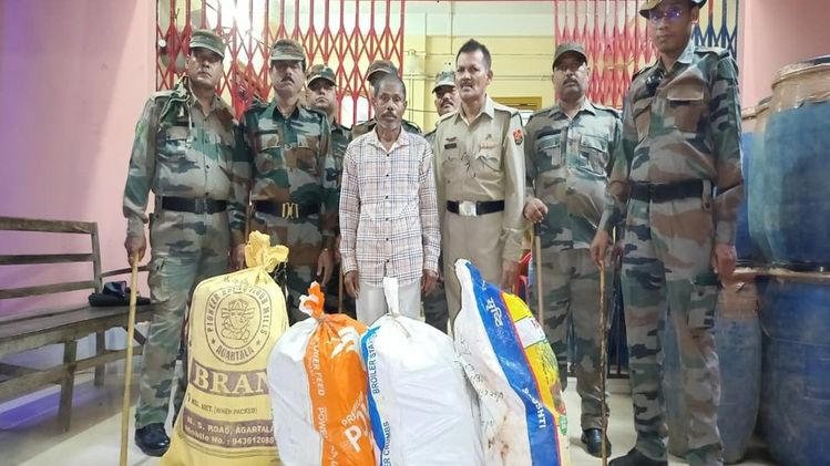 Tripura police seize cannabis worth Rs 8 lakh after arresting a drug peddler in the state