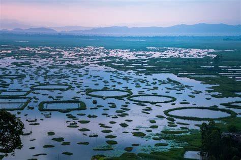 Loktak Lake Manipur with floating phumdis and scenic views
