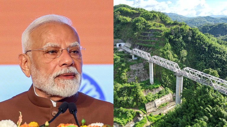 Bairabi-Sairang railway project connecting Mizoram with national rail network