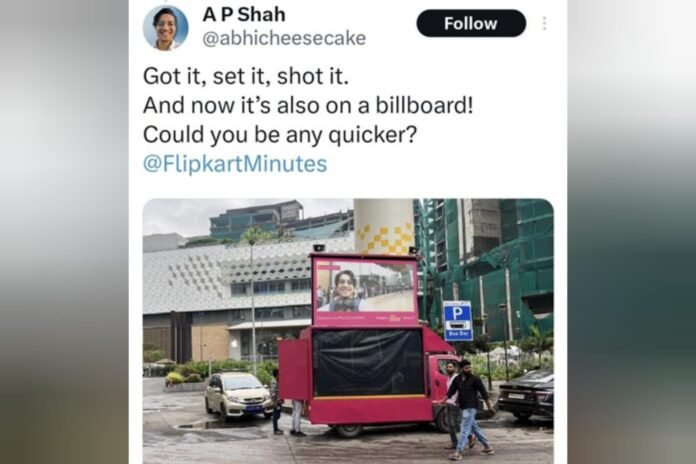 Flipkart Minutes Turns Delivery Speed into a Billboard Spectacle