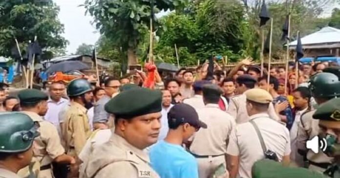 Tipra Motha protest Tripura