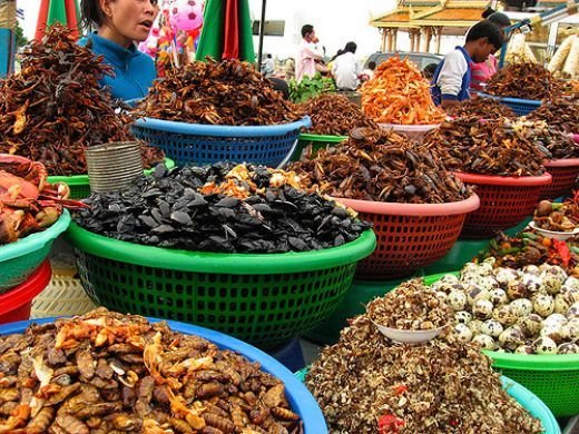 Colorful stalls displaying black rice, bamboo shoot pickles, ghost chili sauces, wild honey
