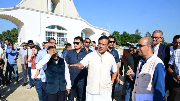 Assam: CM Sarma reviews Martyrs' Column ahead of Dec 10 inauguration
