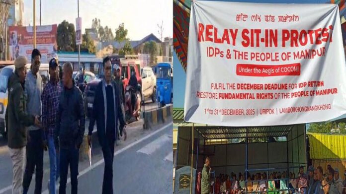 Manipur's displaced people submit memorandum to Governor and chief secretary demanding resettlement, launch protest