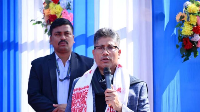 Pijush Hazarika lays stone for science block, gives scooters