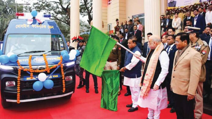 Shah unveils Guwahati's new Commissioner office, Integrated Command control Centre