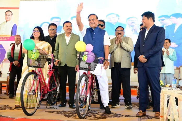 Assam-CM-launches-bicycle-distribution-initiative-for-school-students Assam bicycle distribution scheme