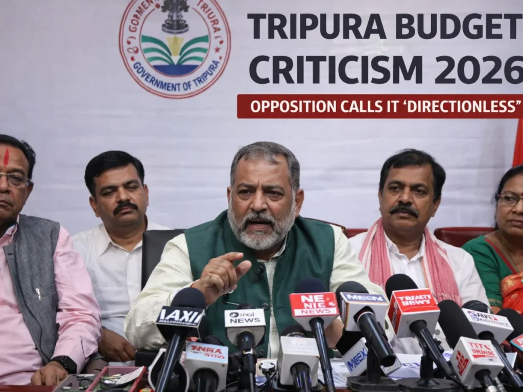 Tripura Budget 2026 Fraud political criticism