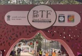 Tribal Fashion Bharat Tribes Fest Colorful tribal attire and crafts displayed at Bharat Tribes Fest 2026