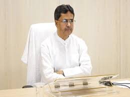 Tripura CM TTAADC Polls Tripura Chief Minister Manik Saha addressing party supporters ahead of TTAADC elections