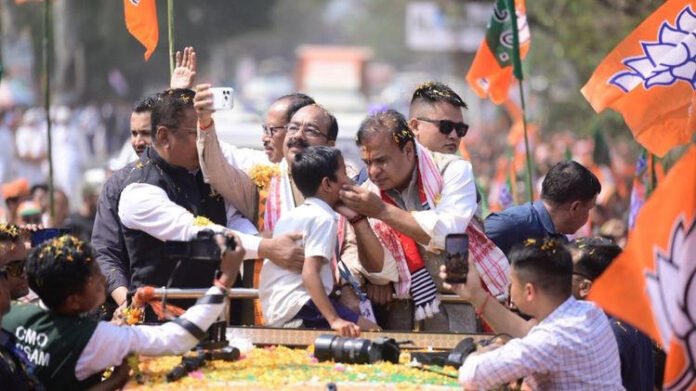 Assam CM continues fourth day of Jana Ashirwad Yatra from Dhemaji