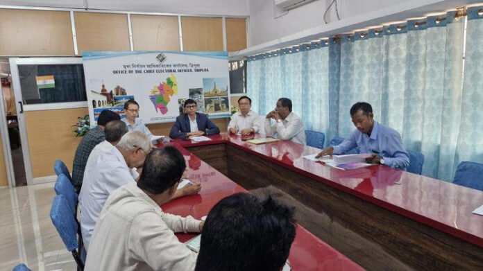 Tripura CEO holds key meeting with political parties ahead of Dharmanagar by-election