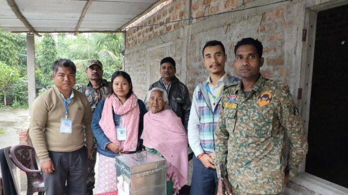 Home voting begins in Baksa for Assam Assembly elections 2026