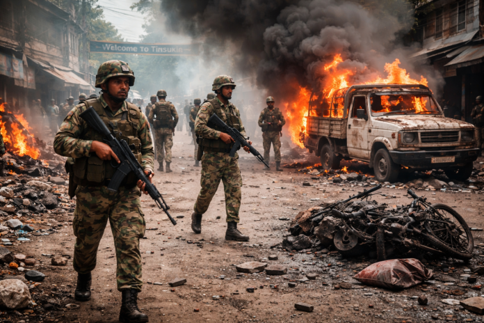 Assam ULFA-I attack warning security forces in Tinsukia