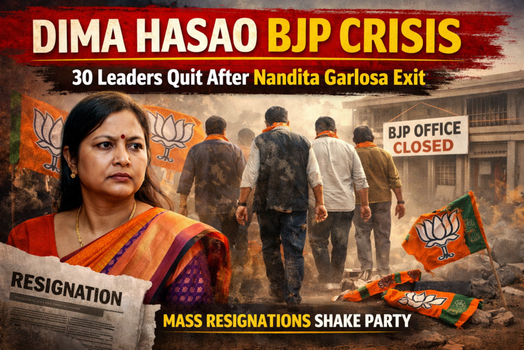 Dima Hasao BJP crisis after leaders resign over Garlosa exit