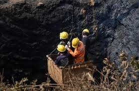 BR Kataky Inspecting Coal Mining Sites in Meghalaya Retired HC Judge BR Kataky inspecting illegal coal mining hotspots in Meghalaya