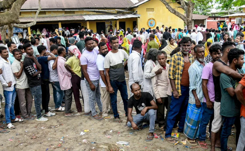 Security inspection at Sivasagar strongroom after Assam poll security lapses were reported