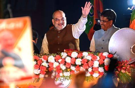 Tripura CM Manik Saha holds roadshow ahead of bye-election in Agartala