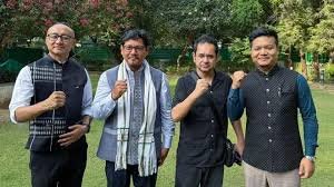 NPP delegation in Tripura supporting Tipra Motha Party for elections