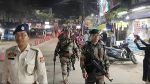 Election officials and security personnel preparing for Dharmanagar by election in Tripura