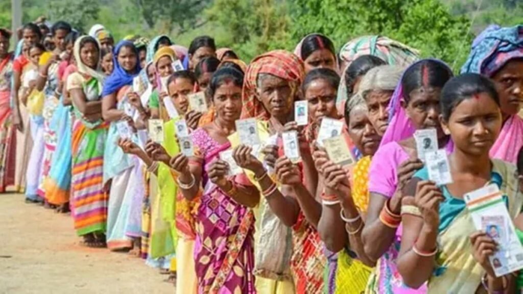 Political leaders and supporters in Tripura discussing allegations of ethnic polarization during public meetings and press interactions