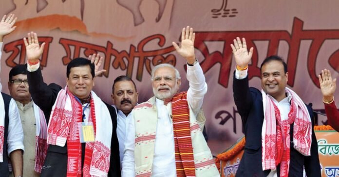 Sarbananda Sonowal congratulates Himanta Biswa Sarma after Assam election victory