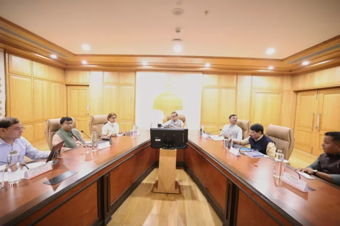 Assam Cabinet meeting discussing approval of State Data Policy 2026 for digital governance reforms