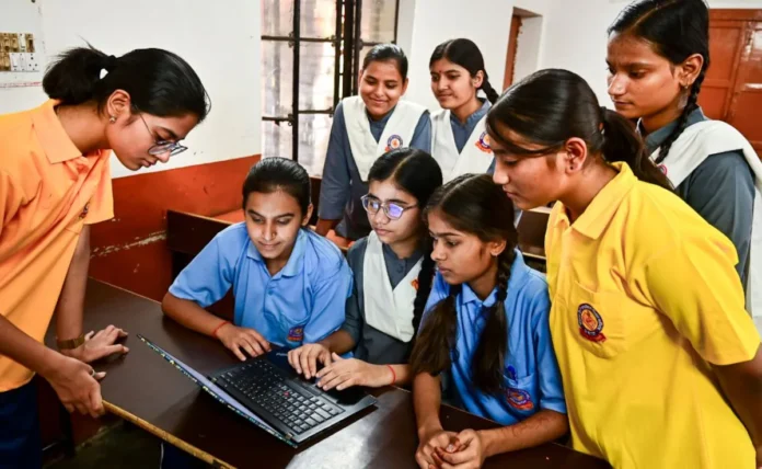 Students celebrating Tripura board exam results 2026 announcement with academic performance charts and school environment