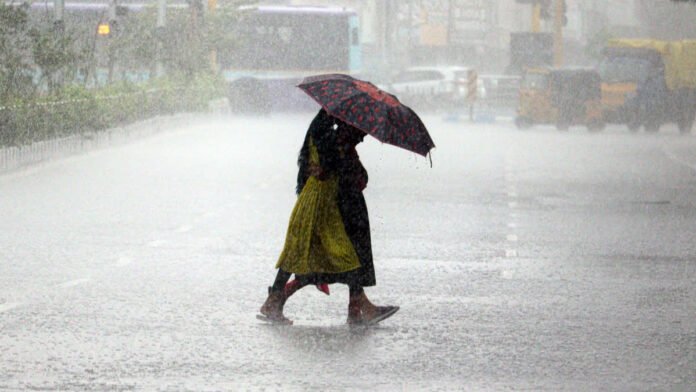 Cloudy skies over Northeast India indicating weak monsoon rainfall forecast by IMD