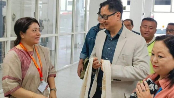 Union Minister Kiren Rijiju arrives in Sikkim for official visit