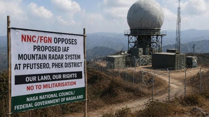 Chakhesang body opposes proposed mountain radar project in Nagaland's Pfutsero