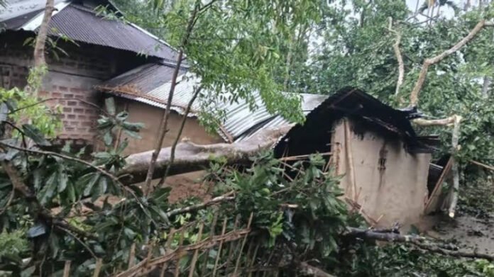 Two killed, four injured as storms lash Tripura; houses, power lines damaged