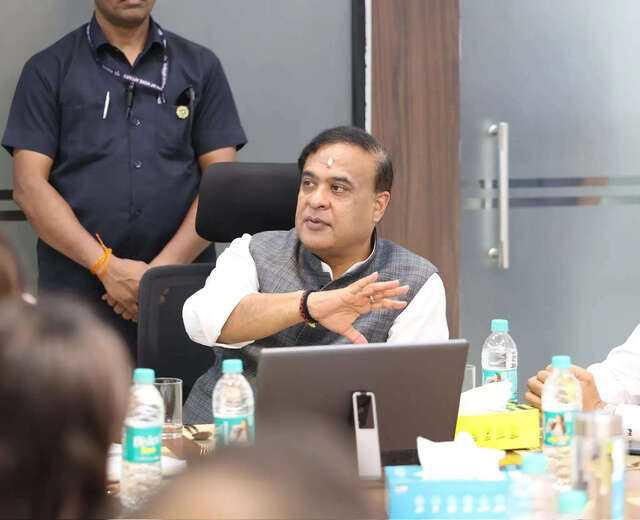 Chief Minister Himanta Biswa Sarma Inspects Tata Semiconductor Project in Morigaon