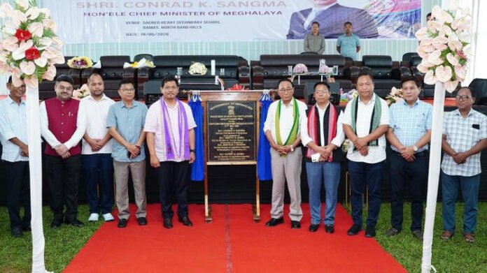Meghalaya CM lays foundation stone for mini stadium in North Garo Hills