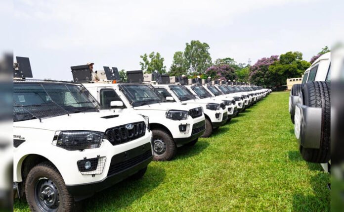 Manipur Chief Minister Flags Off 447 New Police Vehicles To Boost Security