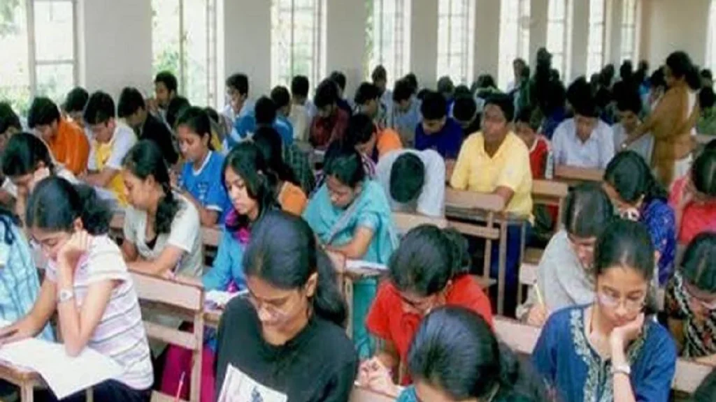 UPSC civil services aspirants arriving at examination center in Agartala for preliminary examination