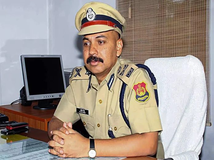 Senior IPS officer Rajiv Singh in formal uniform after promotion announcement to Secretary (Security) in Cabinet Secretariat.