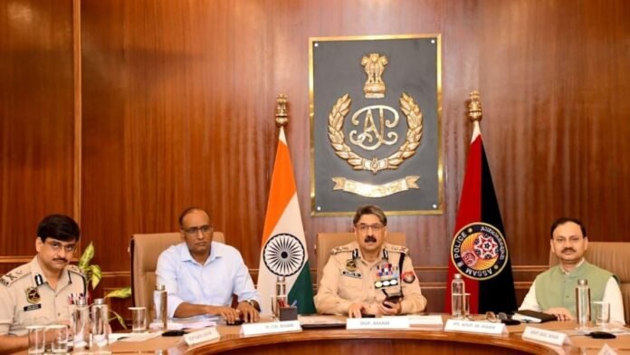 Assam Police and judicial officials reviewing crime statistics and law enforcement reforms
