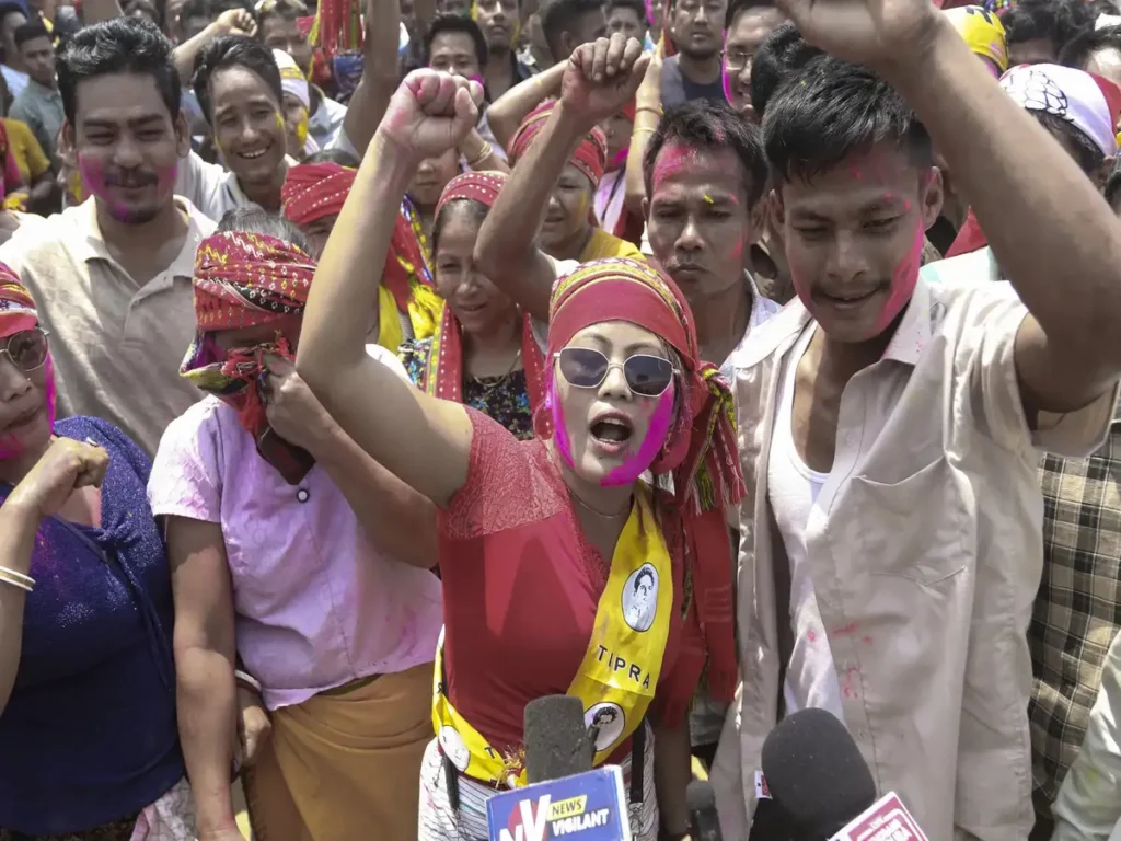 Tipra Motha wins 20 out of 28 seats strengthening Greater Tipraland demand in Tripura