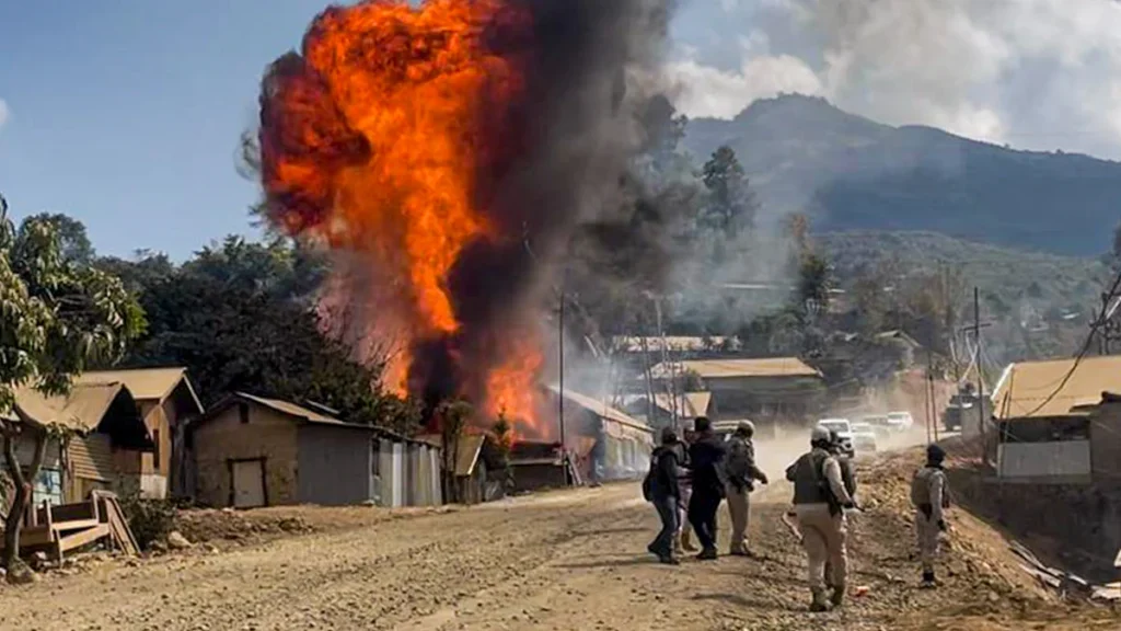 Residents and community representatives respond after the Ukhrul Shutdown Notice Issued by Tangkhul Naga Long in Ukhrul district.