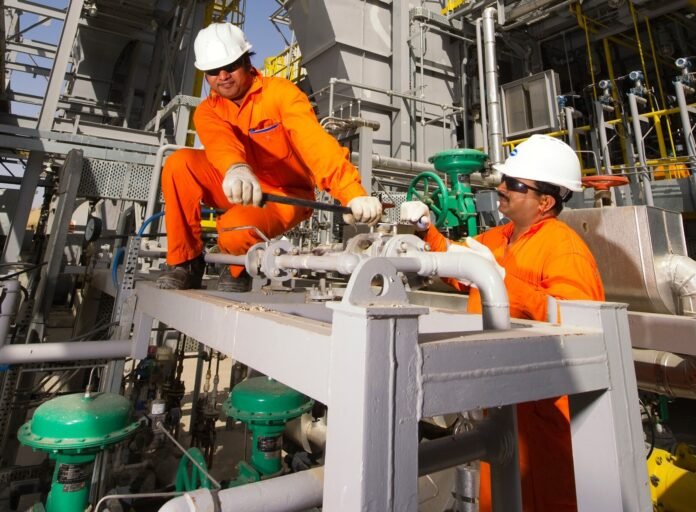 Energy infrastructure at Cairn's Hazarigaon facility during the Assam Energy Field Activation initiative in Assam.