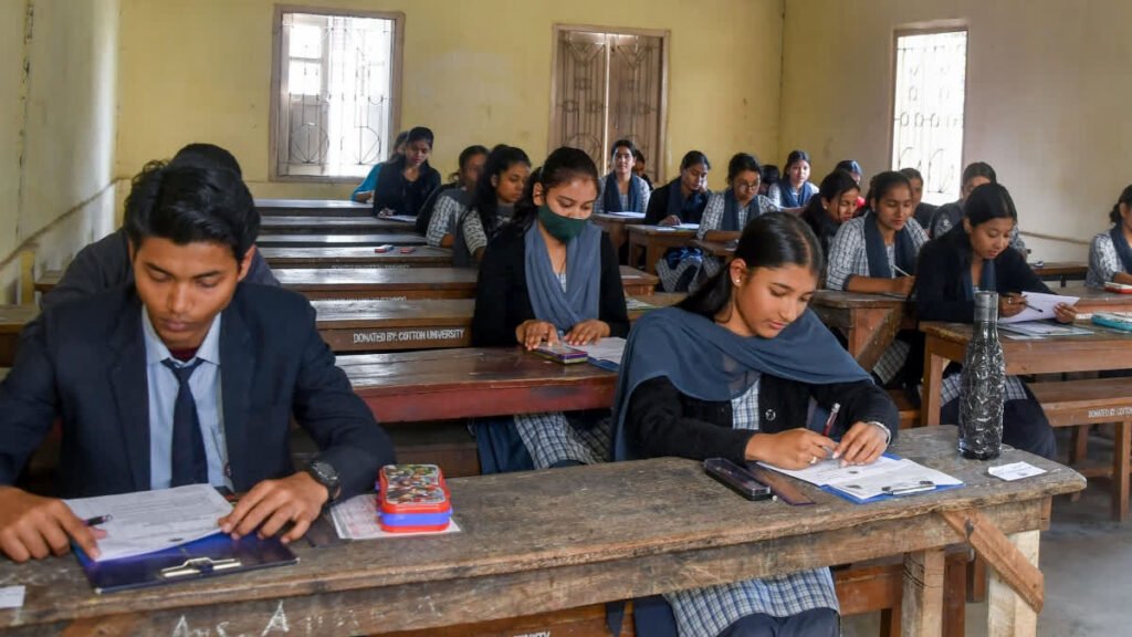 Students attending classes in newly established higher education and technical institutions supporting regional academic expansion.