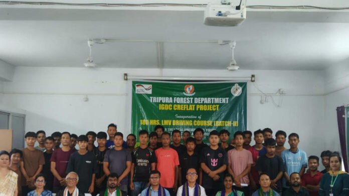 AA25essK Tripura: IGDC CREFLAT launches driving course for unemployed youth