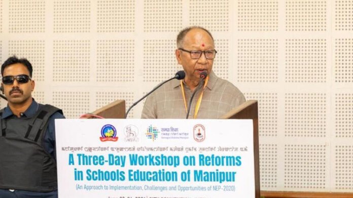 AA26fr30 Manipur CM attends National Workshop on School Education Reforms