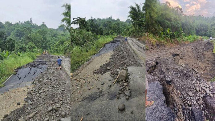 Arunachal: Manmao–Changlang Highway collapses after heavy rainfall