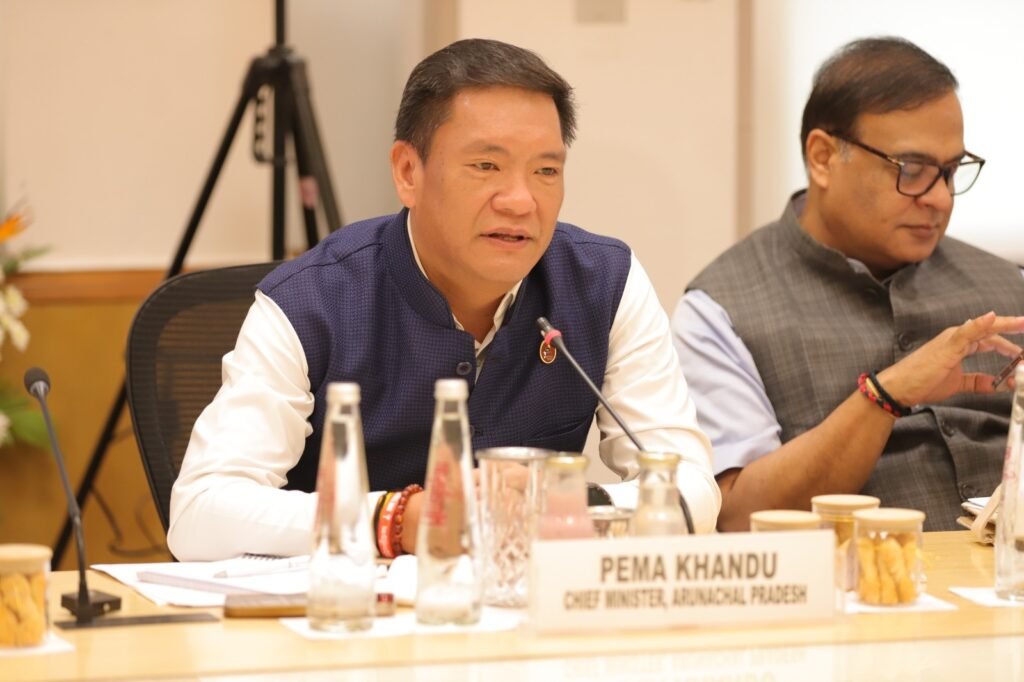 Chief Minister Pema Khandu and the Arunachal Pradesh Cabinet discussing amendments to the State Land Settlement Rules to improve public land governance.