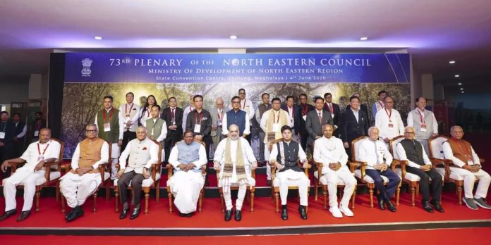 Senior officials and policymakers participating in a North Eastern Council regional planning meeting to discuss Vision 2030 development projects.