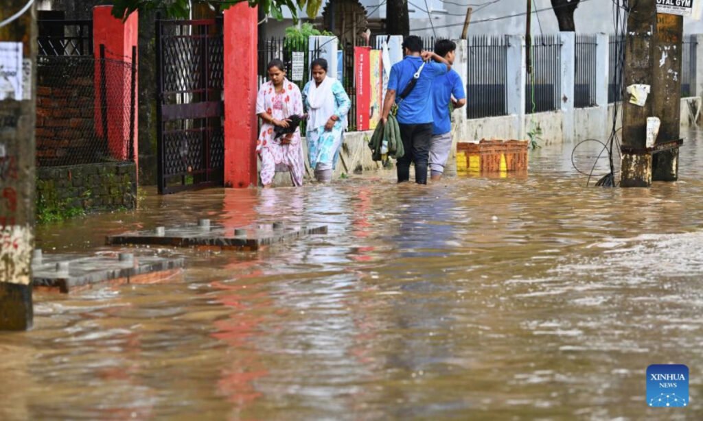 Waterlogged streets and stalled traffic in Guwahati after heavy monsoon rain prompted a review of the city's stormwater drainage system.