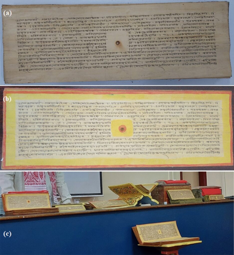 Archivists scanning centuries-old royal manuscripts in Manipur State Museum for digital preservation and restoration.