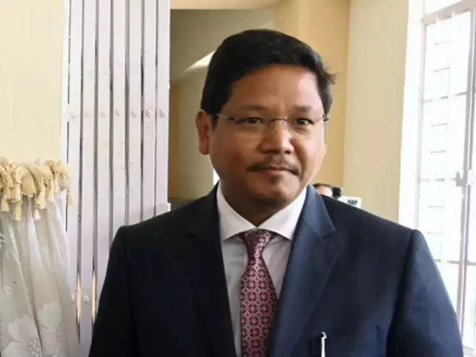 Meghalaya Chief Minister Conrad K. Sangma inaugurates the North East India Infrastructure Summit & Exhibition 2026 at the Lariti Auditorium in Shillong.